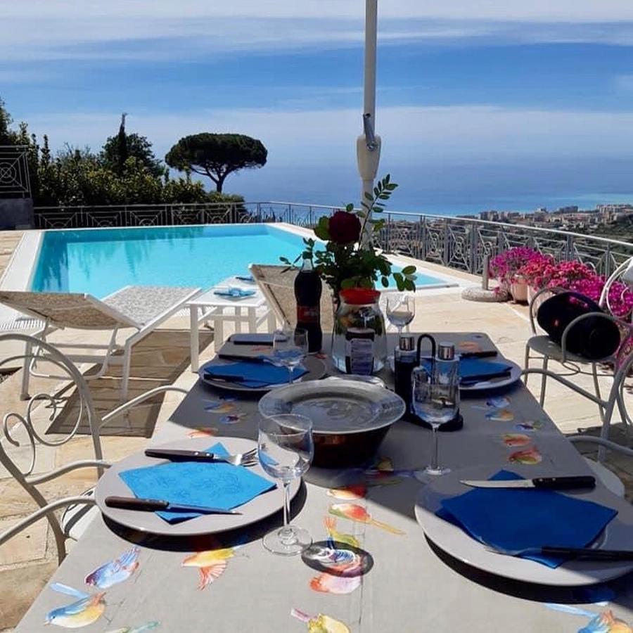Villa Gaia - Luxury Villa, Pool & Wellness Rooms Bordighera Dış mekan fotoğraf