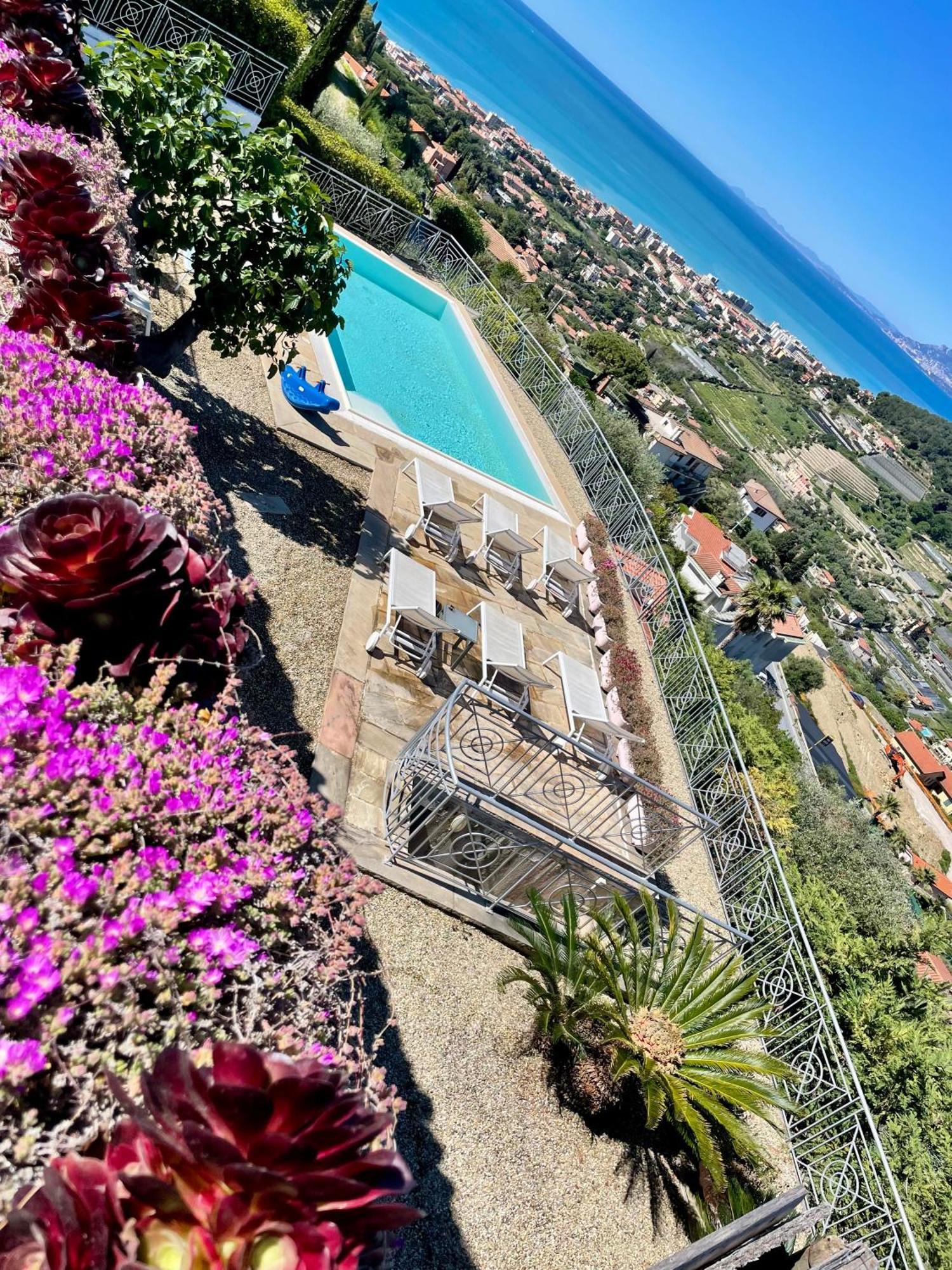 Villa Gaia - Luxury Villa, Pool & Wellness Rooms Bordighera Dış mekan fotoğraf